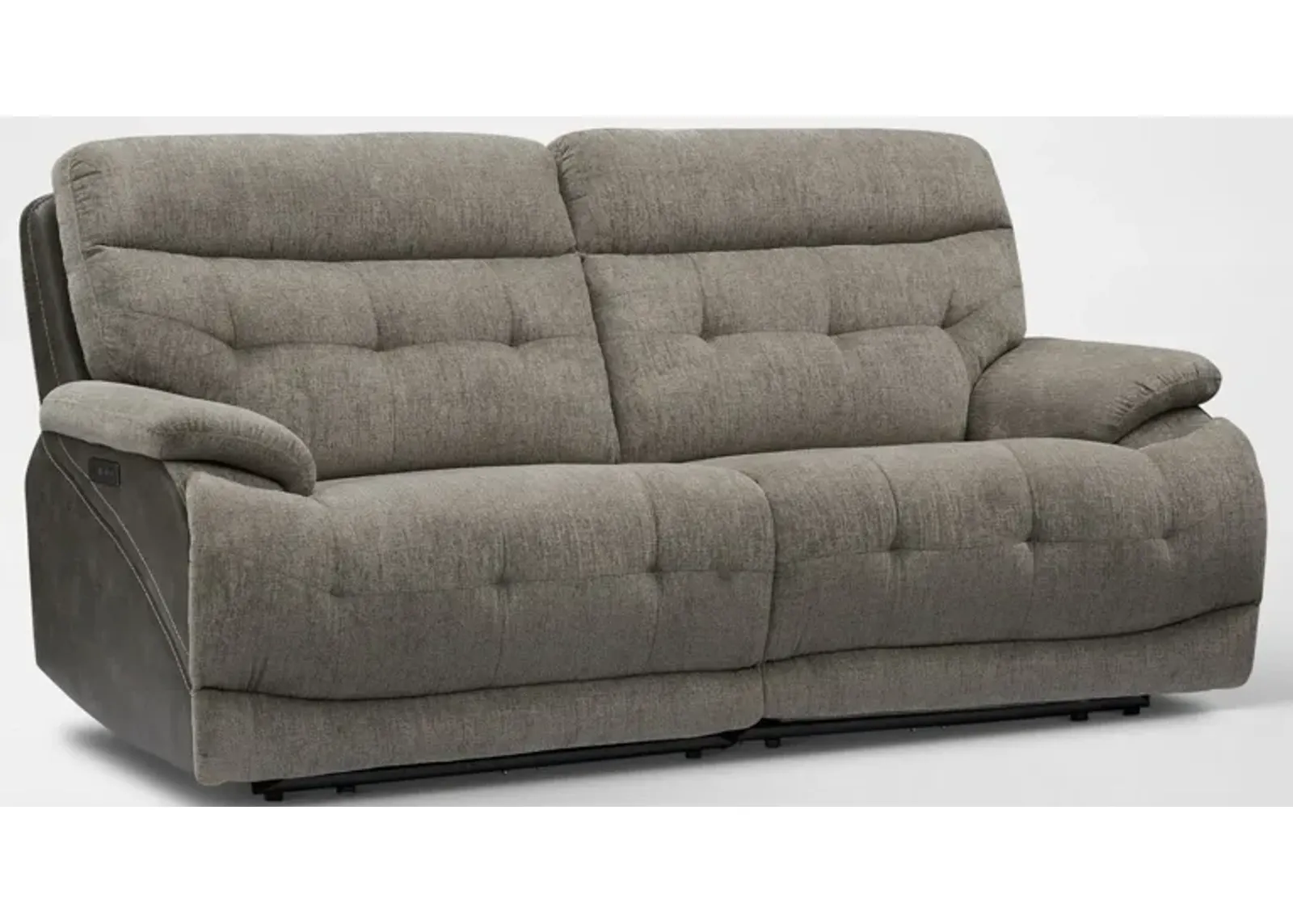 Beckett 2-Piece Dual-Power Reclining Sofa - Gray