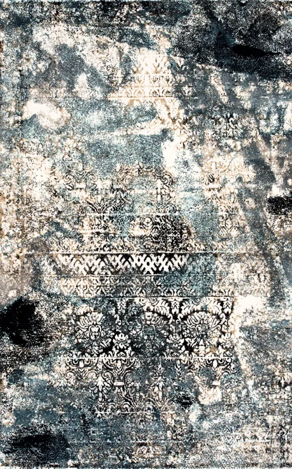 Titanium 7' x 10' Area Rug - Blue/Black