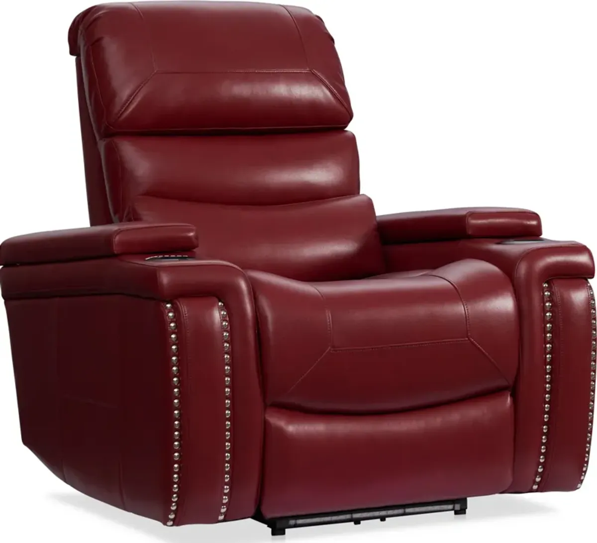 Jackson Triple-Power Reclining Sofa and Loveseat - Red