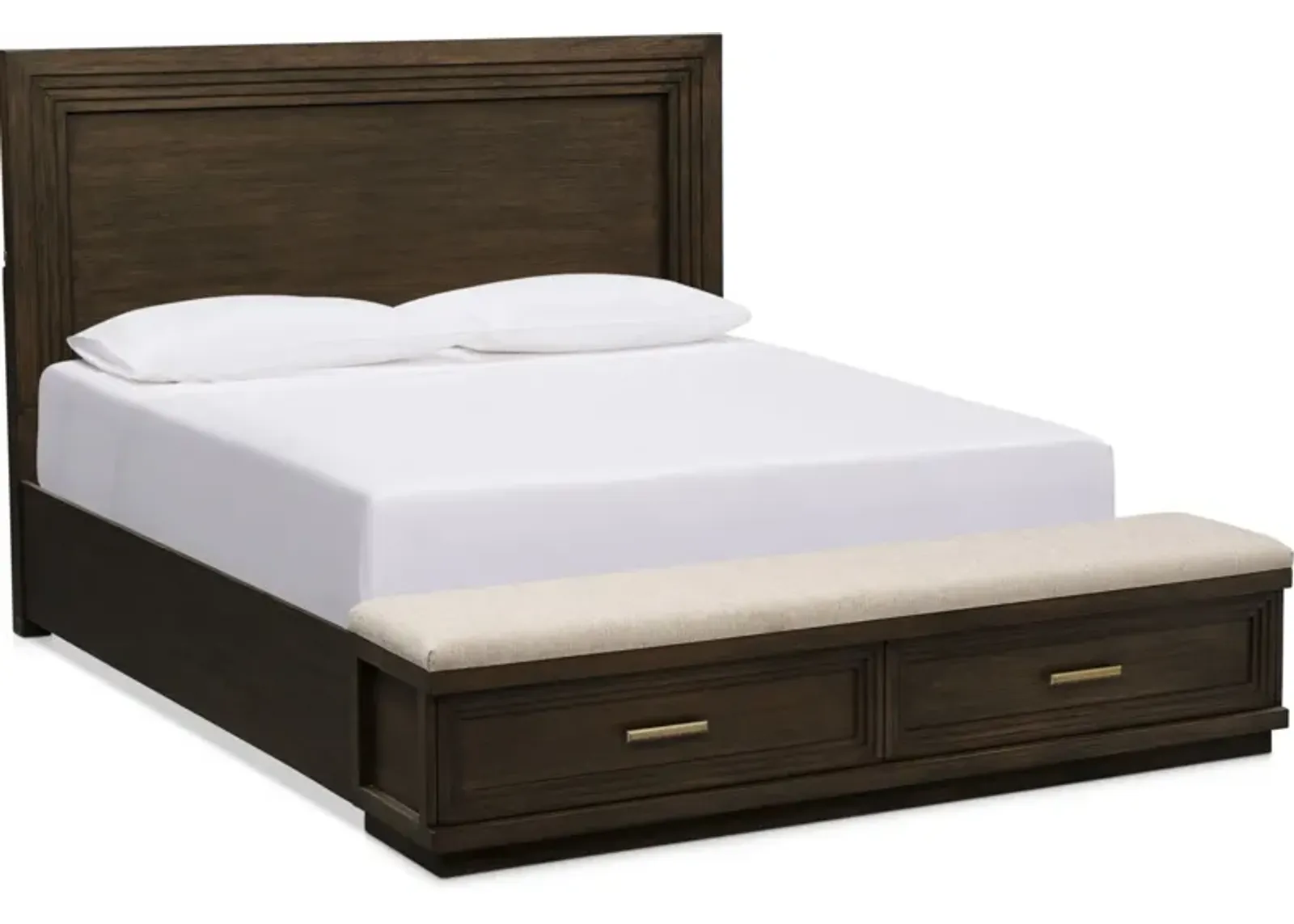 Arielle King Storage Bed - Tabacco