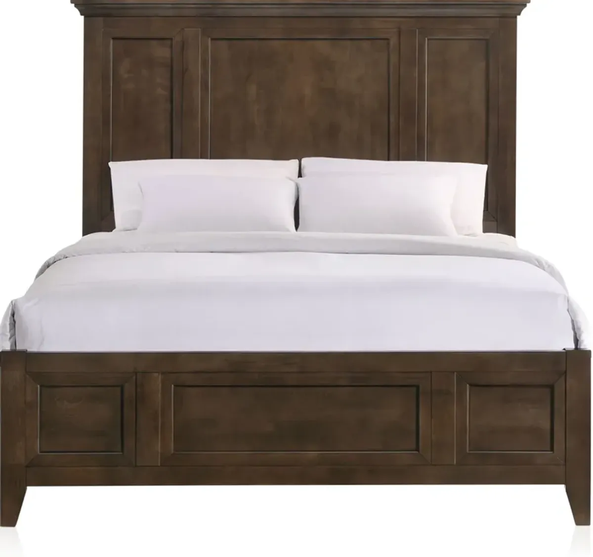 Lincoln Solid Wood Queen Panel Bed - Hickory
