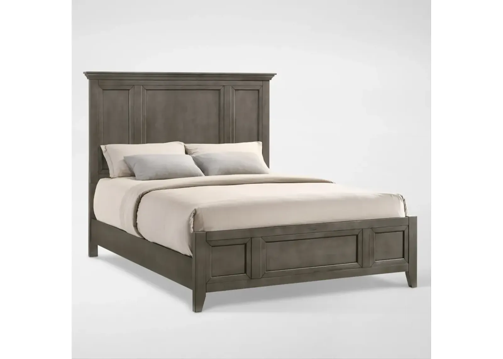 Lincoln King Panel Bed - Gray