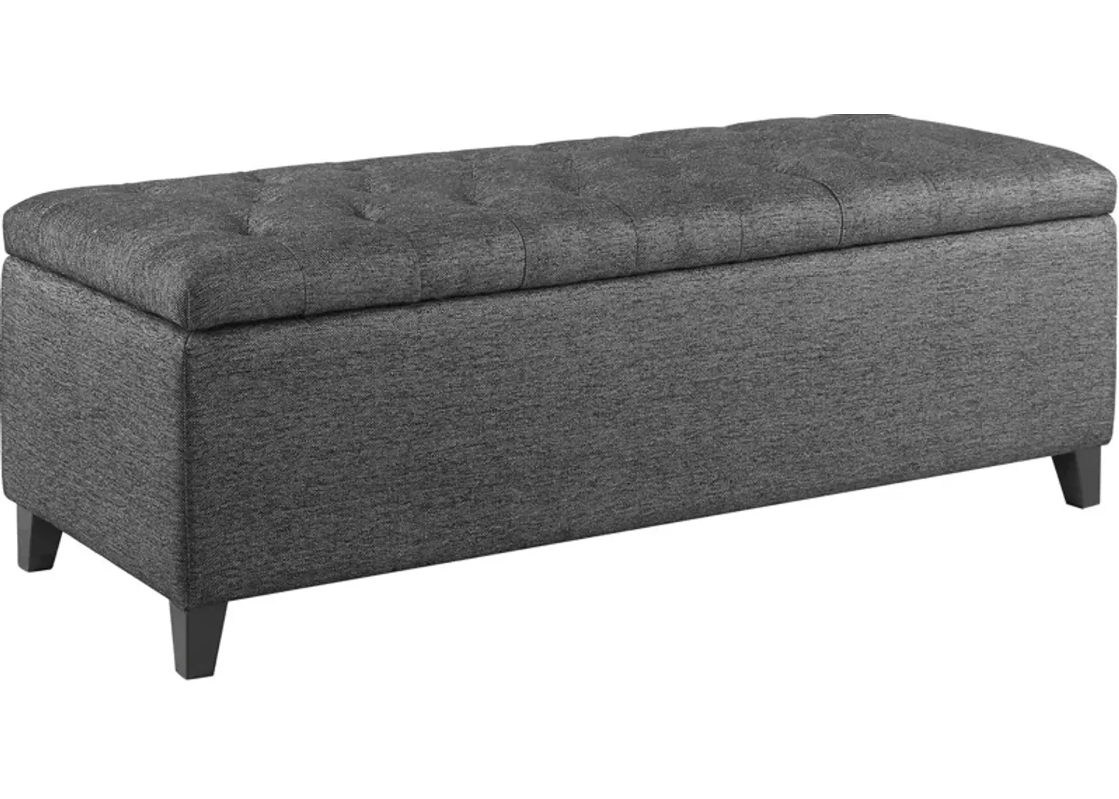 Wilmer Storage Bench - Charcoal