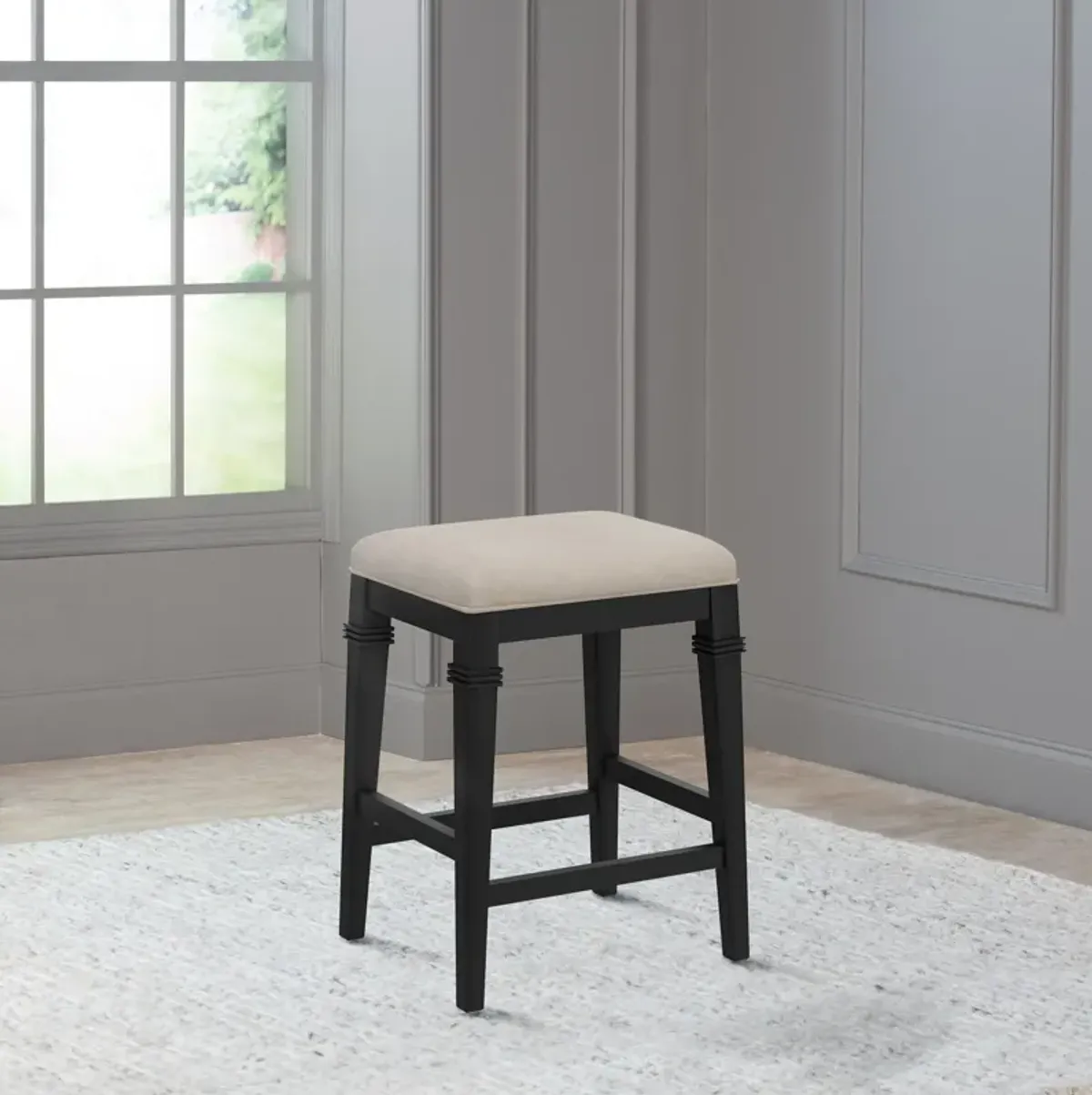 Lethabo Counter-Height Stool - Black