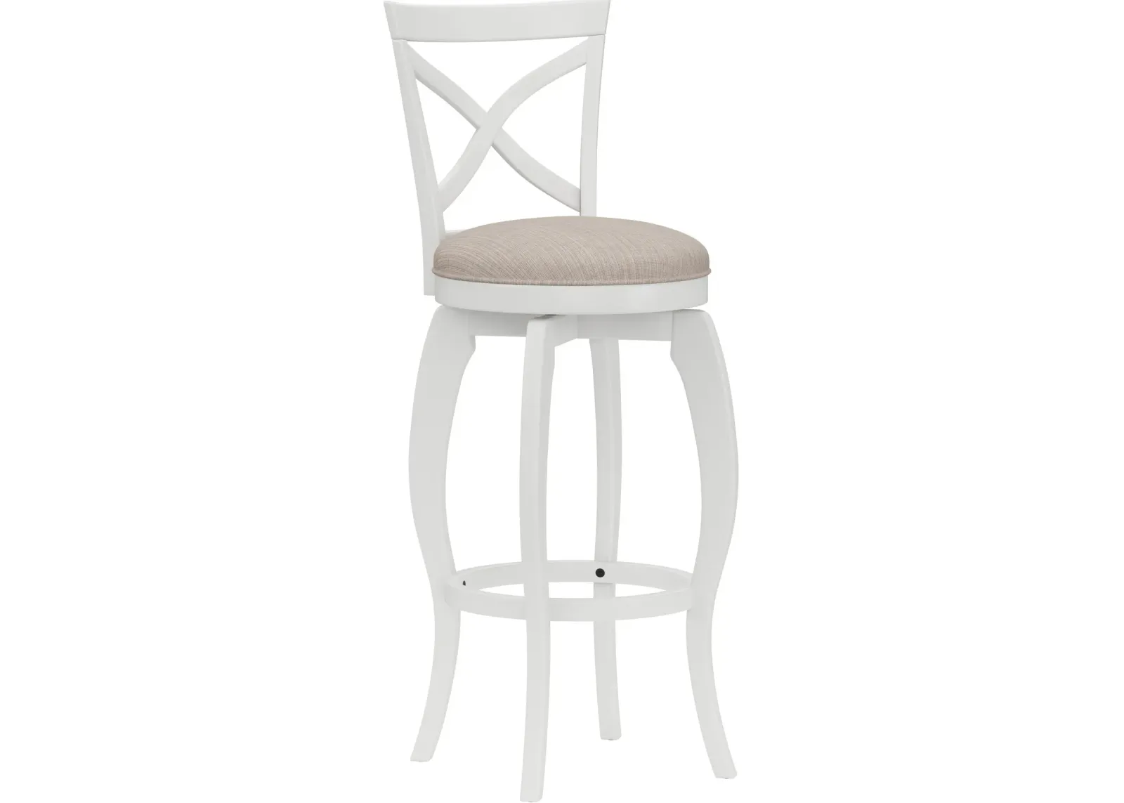 Positano Swivel Bar Stool - White