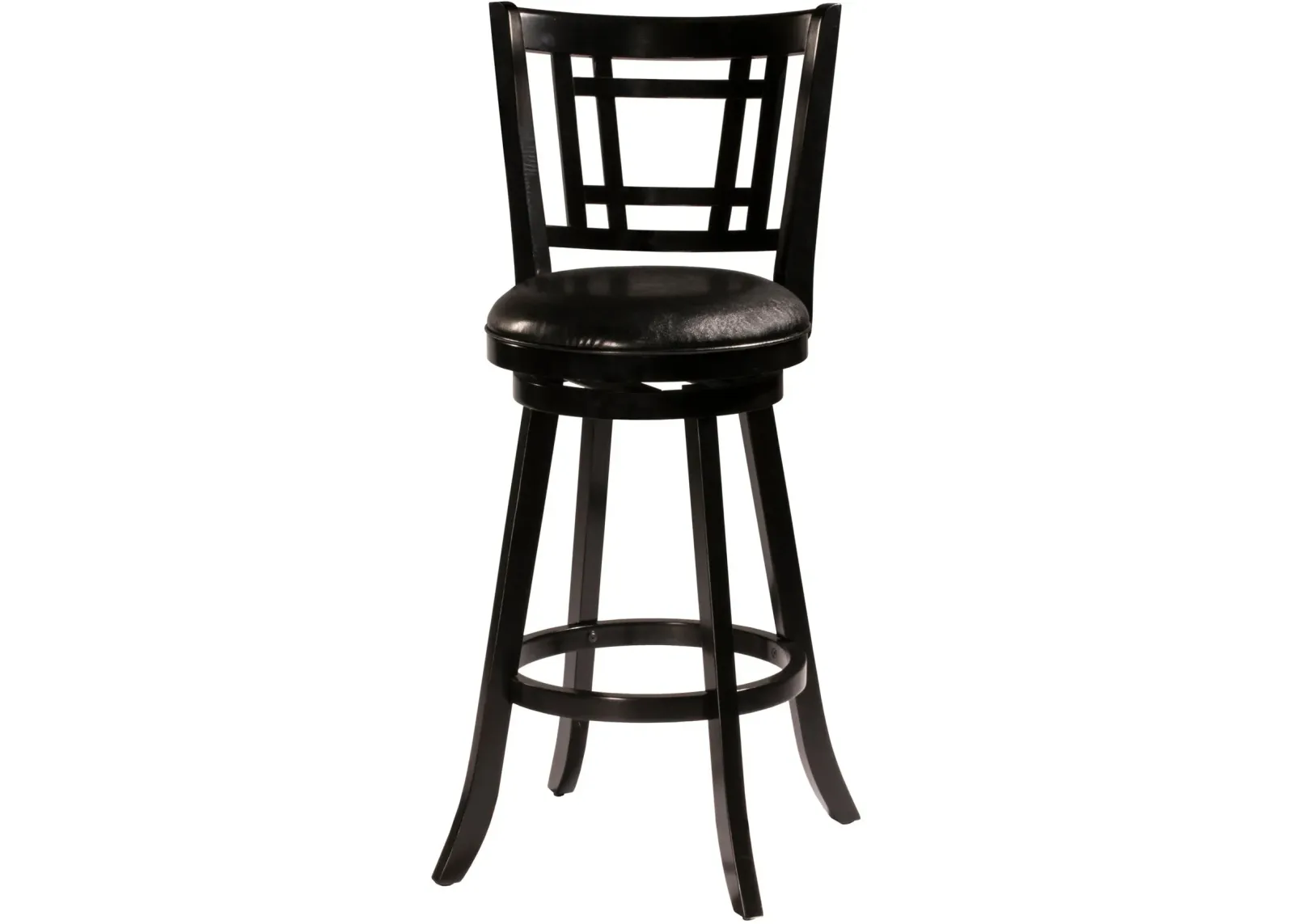 Genoa Swivel Counter-Height Stool - Black