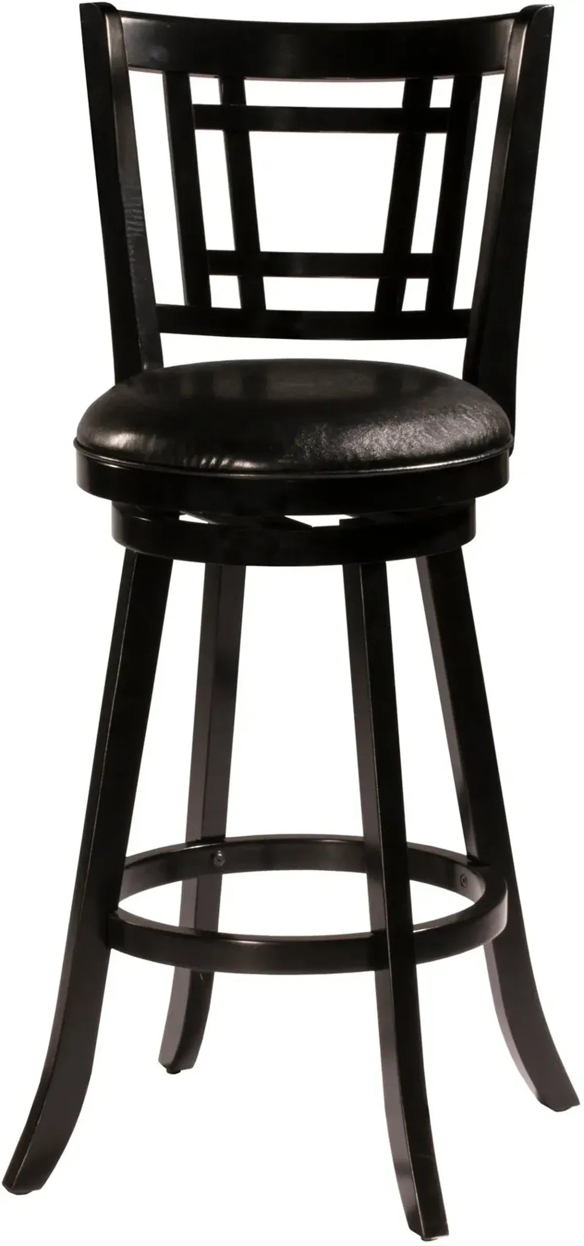 Genoa Swivel Counter-Height Stool - Black