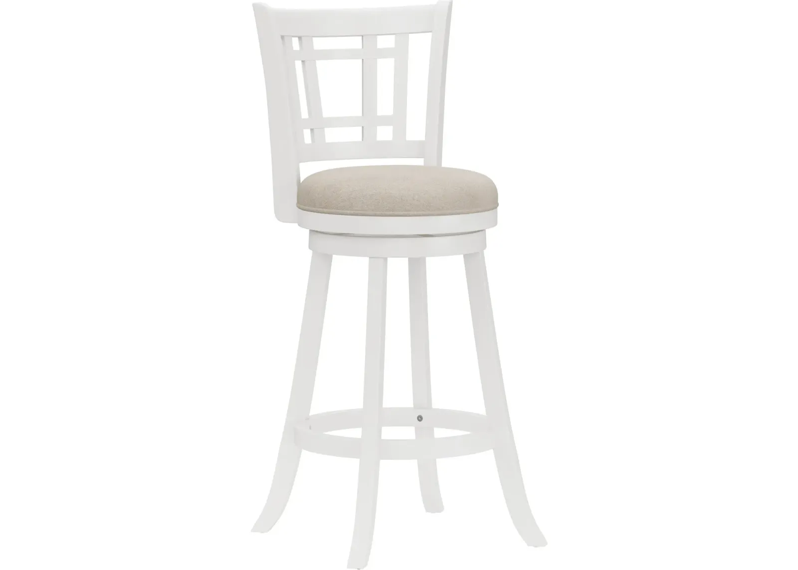 Genoa Swivel Bar Stool - White