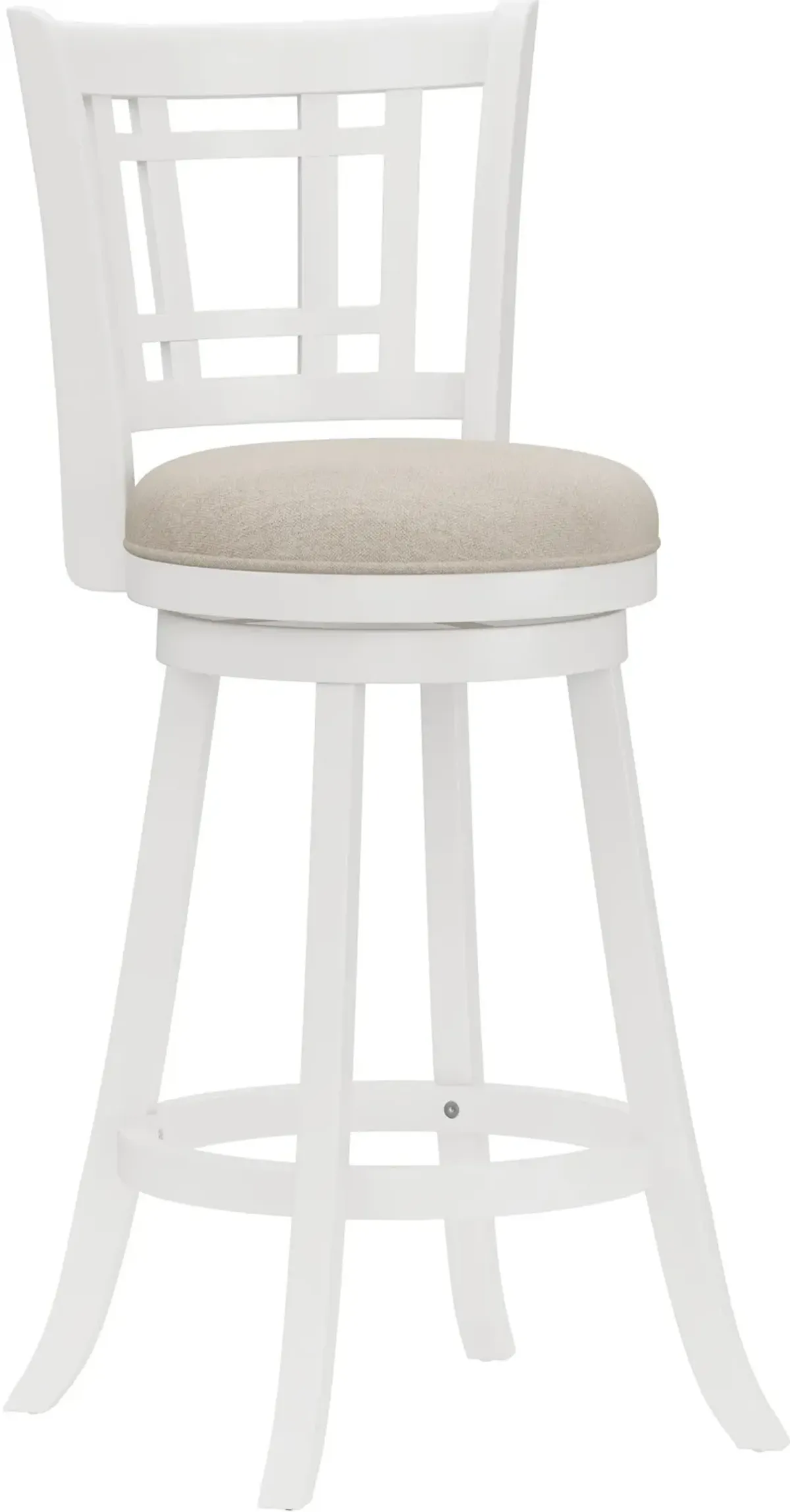 Genoa Swivel Bar Stool - White