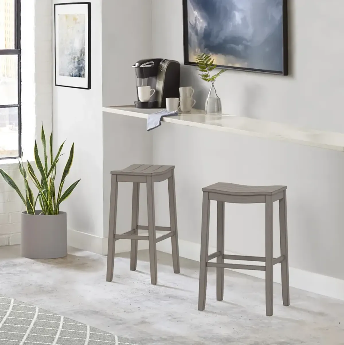 Verona Bar Stool - Gray