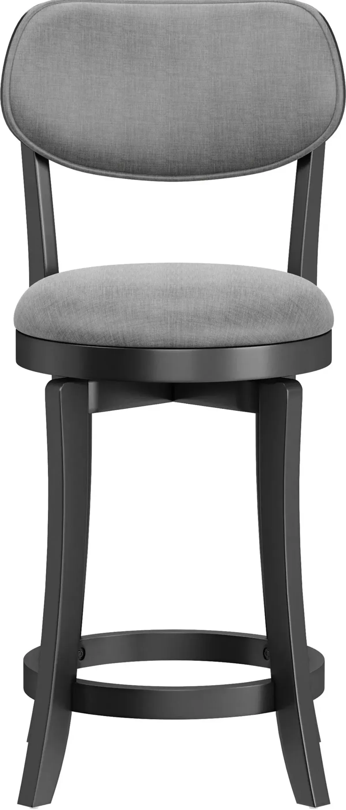 Bari Swivel Counter-Height Stool - Black