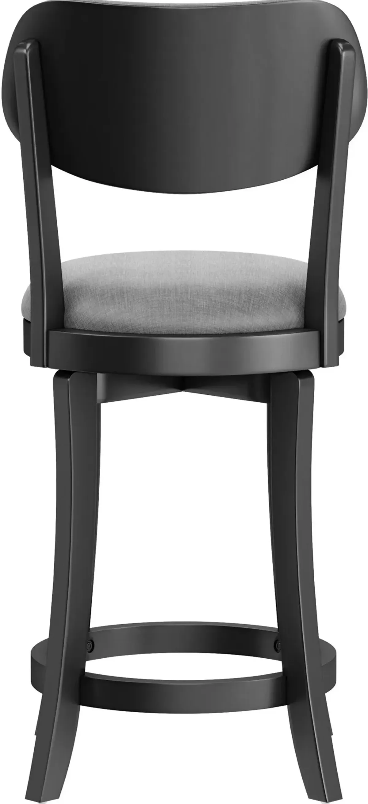 Bari Swivel Counter-Height Stool - Black