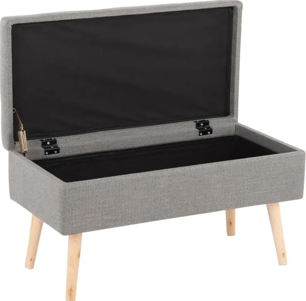 Lyon Storage Bench - Natural/Gray