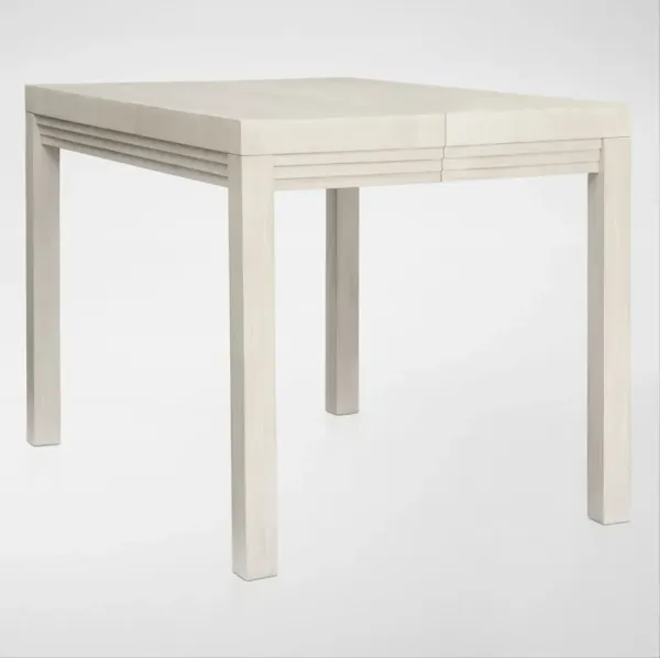 Arielle Counter-Height Extendable Dining Table - Parchment