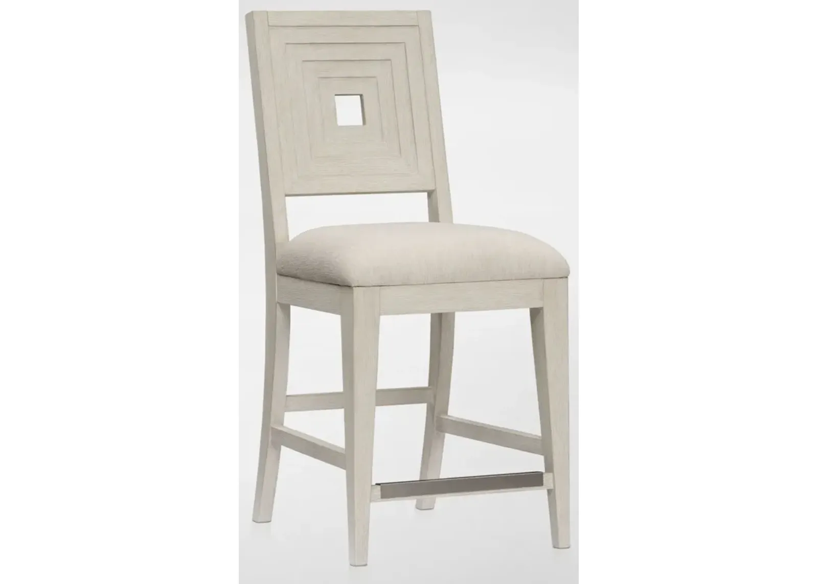 Arielle Counter-Height Stool - Parchment