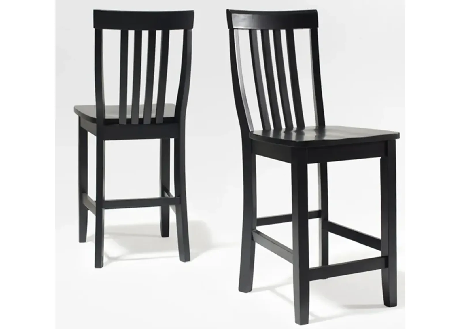 Melrose Set of 2 Counter-Height Stools - Black