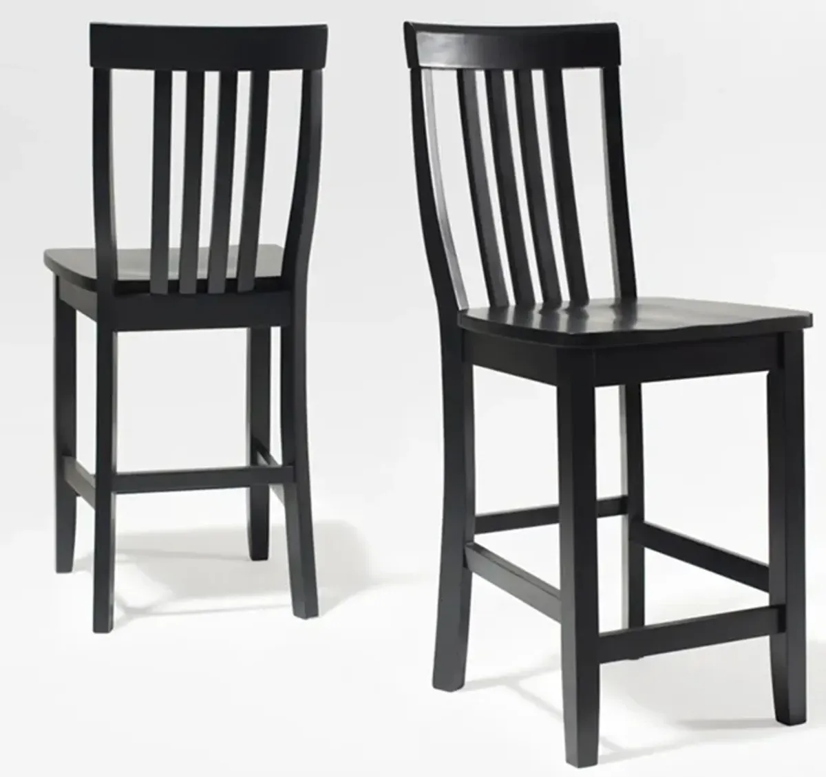 Melrose Set of 2 Counter-Height Stools - Black