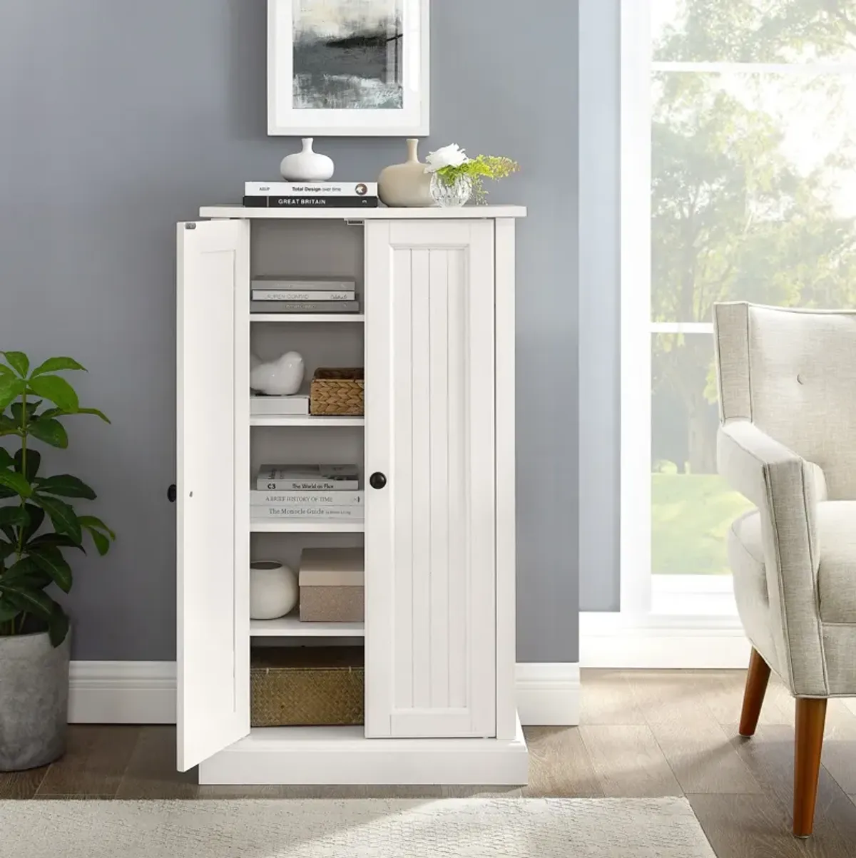 Deluz Accent Cabinet - White