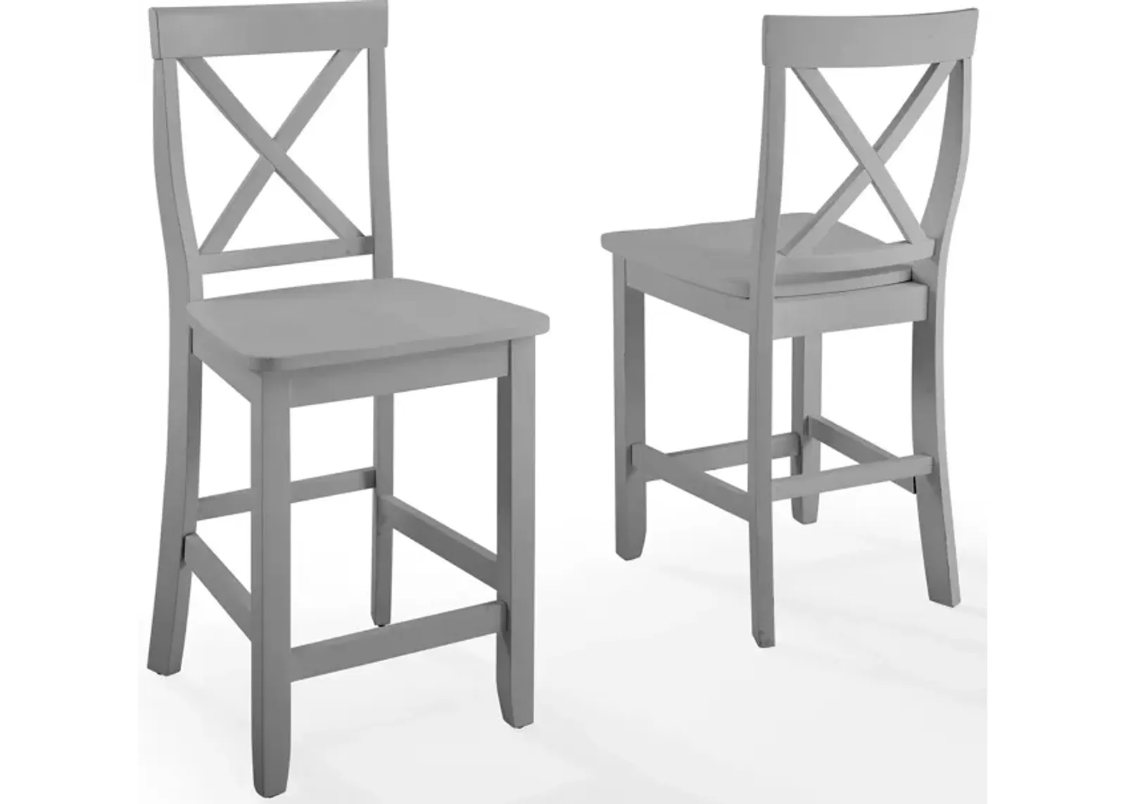 Kempton Set of 2 Counter-Height Stools - Gray