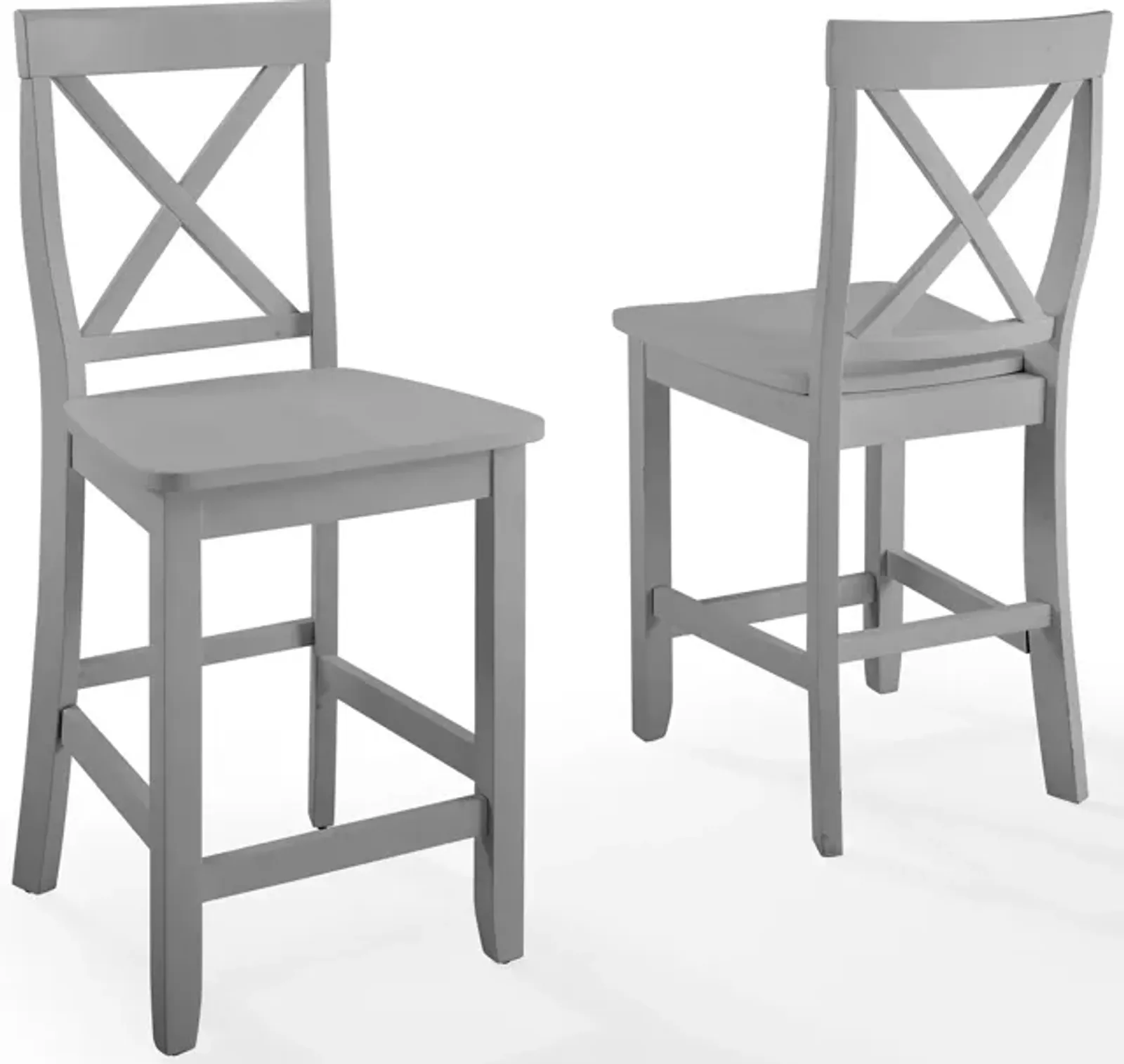 Kempton Set of 2 Counter-Height Stools - Gray