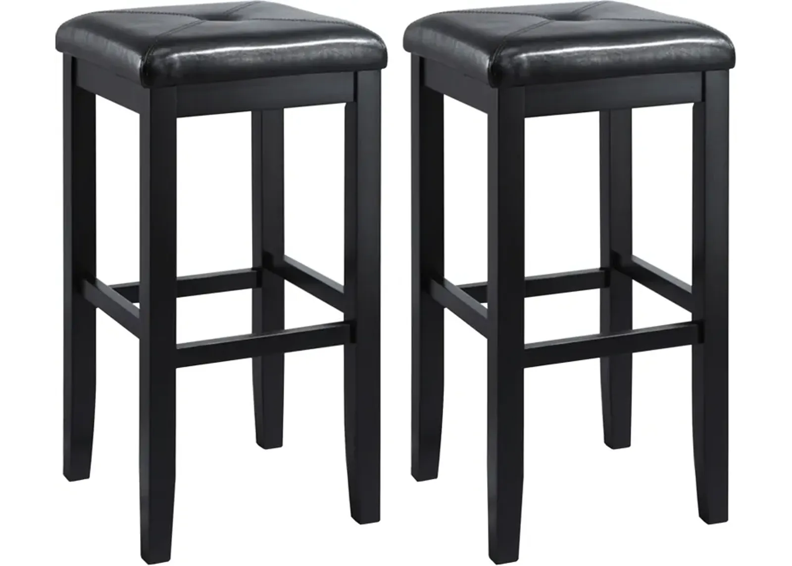 Bodega Set of 2 Bar Stools - Black