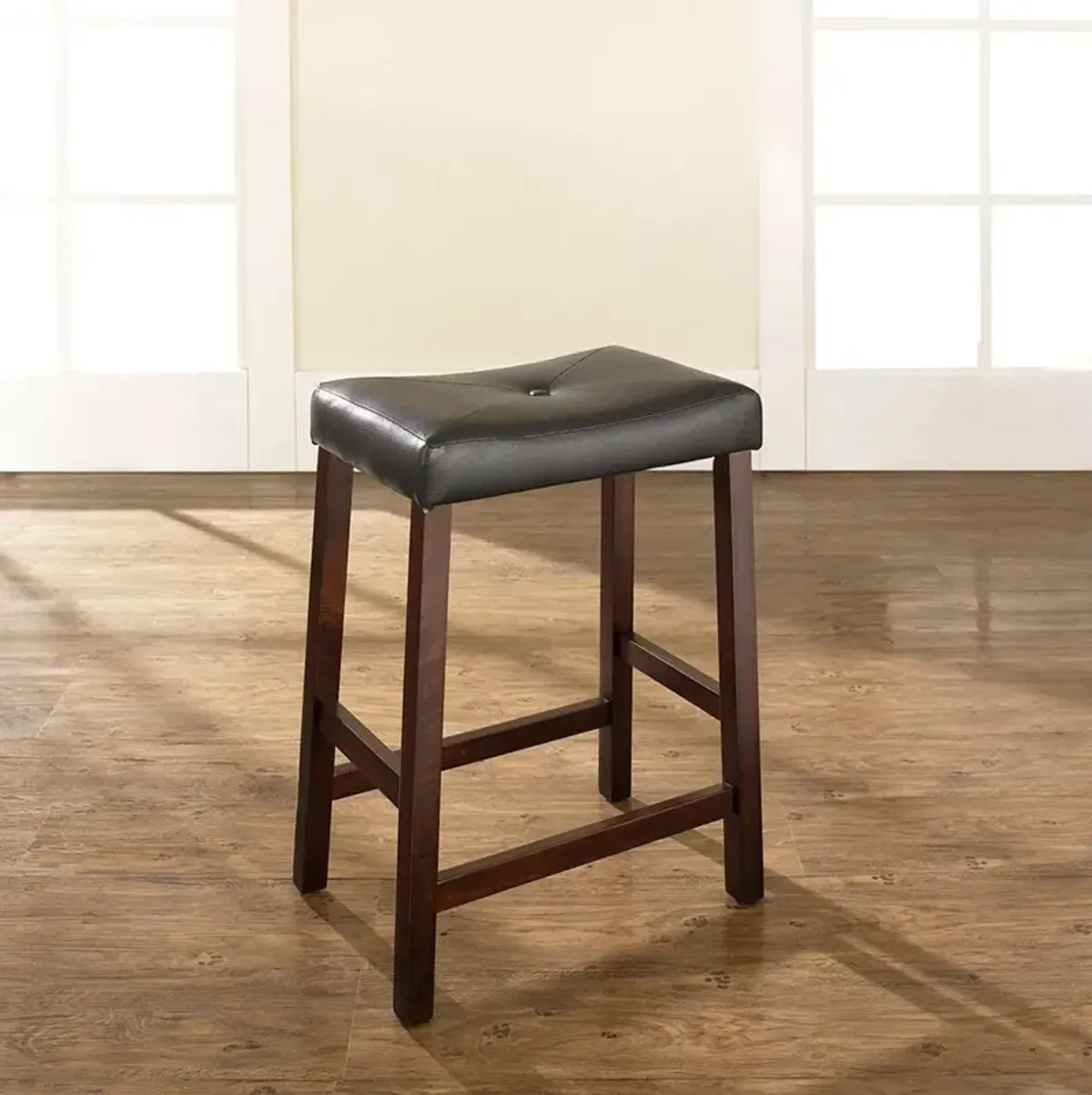 Truman Set of 2 Counter-Height Stools - Brown