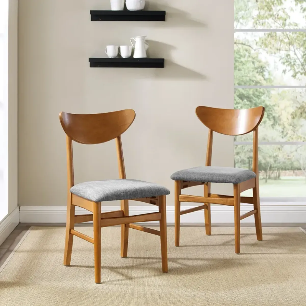 Bruce Set of 2 Dining Chairs - Tan