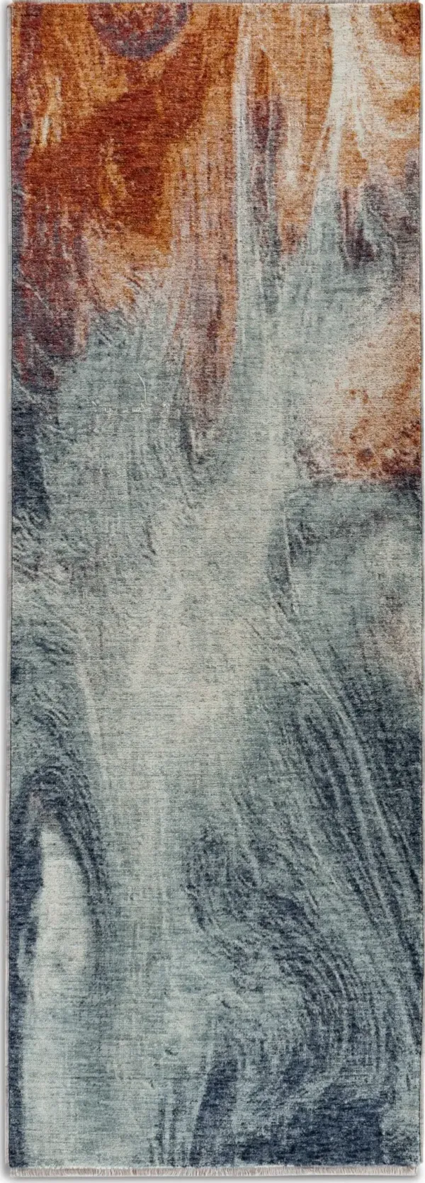 Golightly 3' x 7' Runner - Blue/Orange