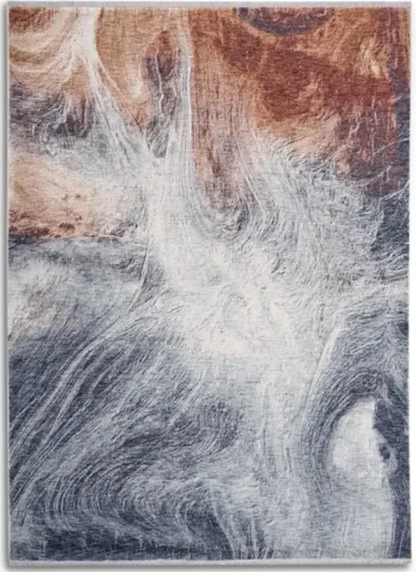 Golightly 7' x 11' Area Rug - Blue/Orange