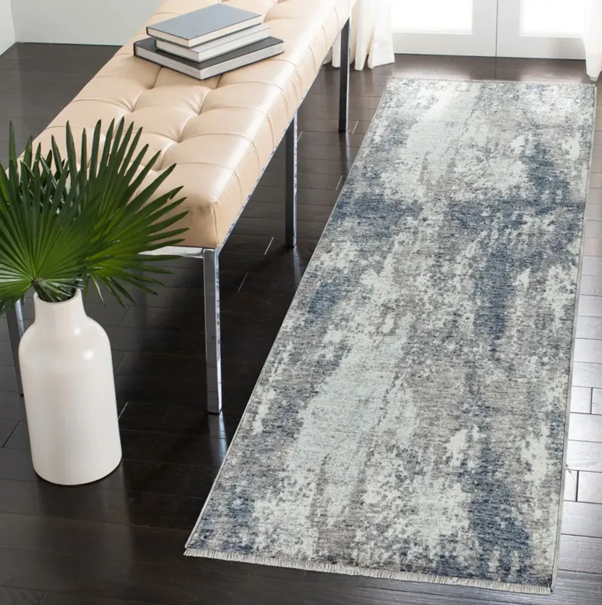 Neptune 2'3"X7'10" Runner - Blue/Gray