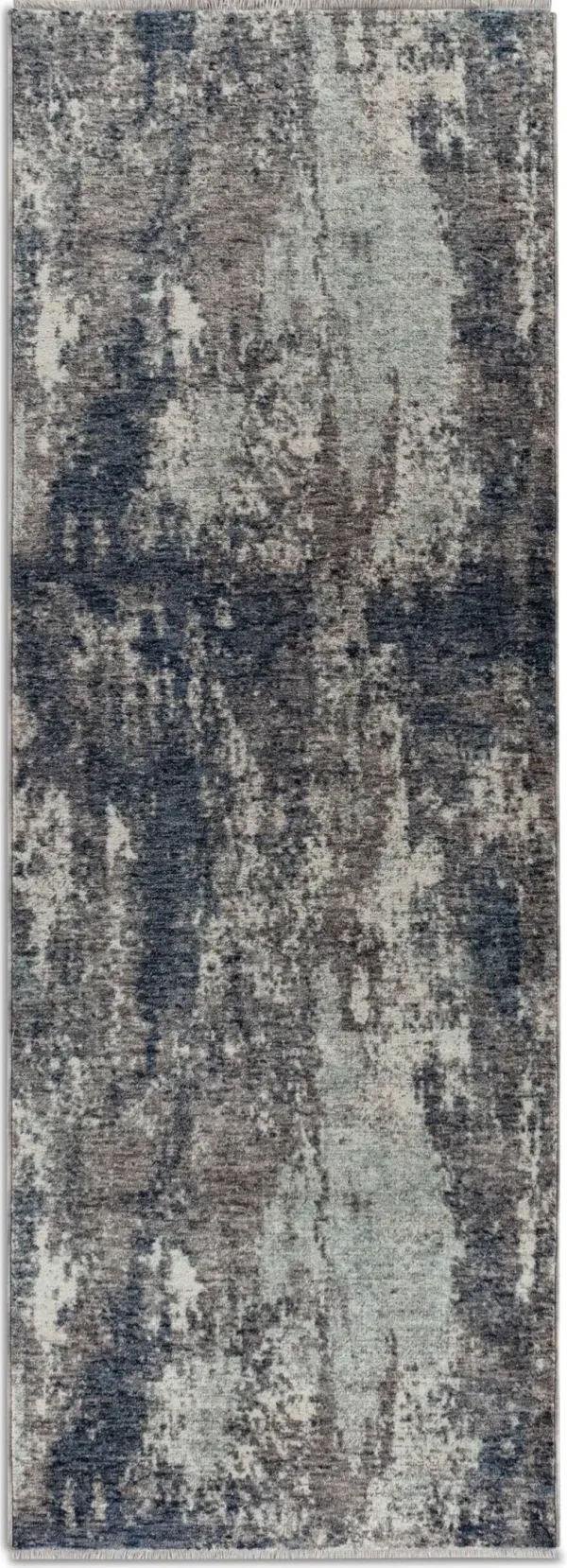 Neptune 2'3"X7'10" Runner - Blue/Gray