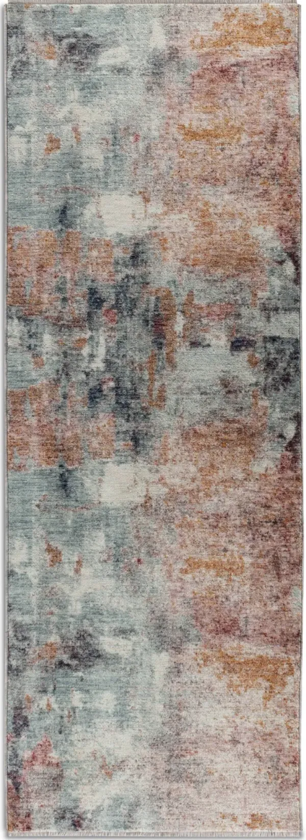 Turnstone 3' x 7' Runner - Orange/Blue