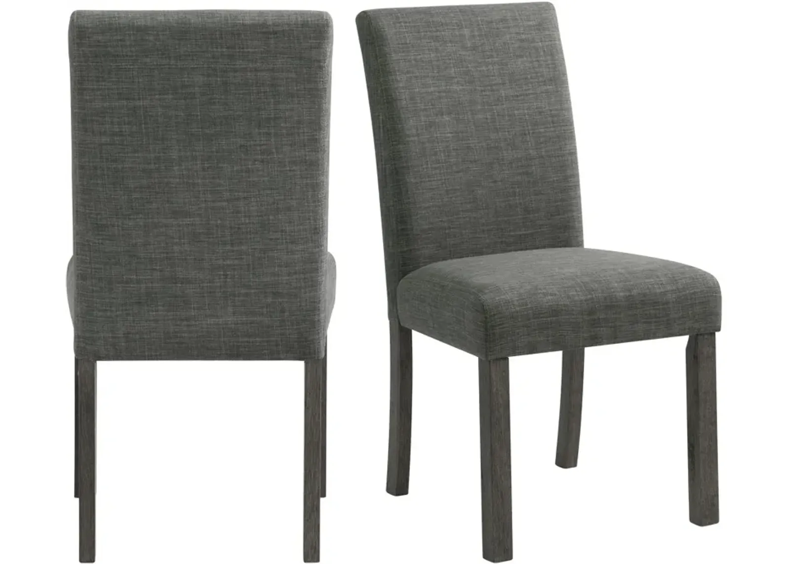 Mirabelle Set of 2 Dining Chairs - Charcoal