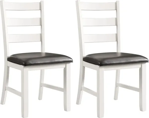 Emmaline Set of 2 Dining Chairs - Cream/Brown