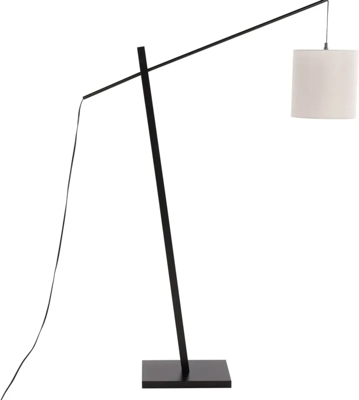 Aberdeen 60'' Floor Lamp - Black/Gray