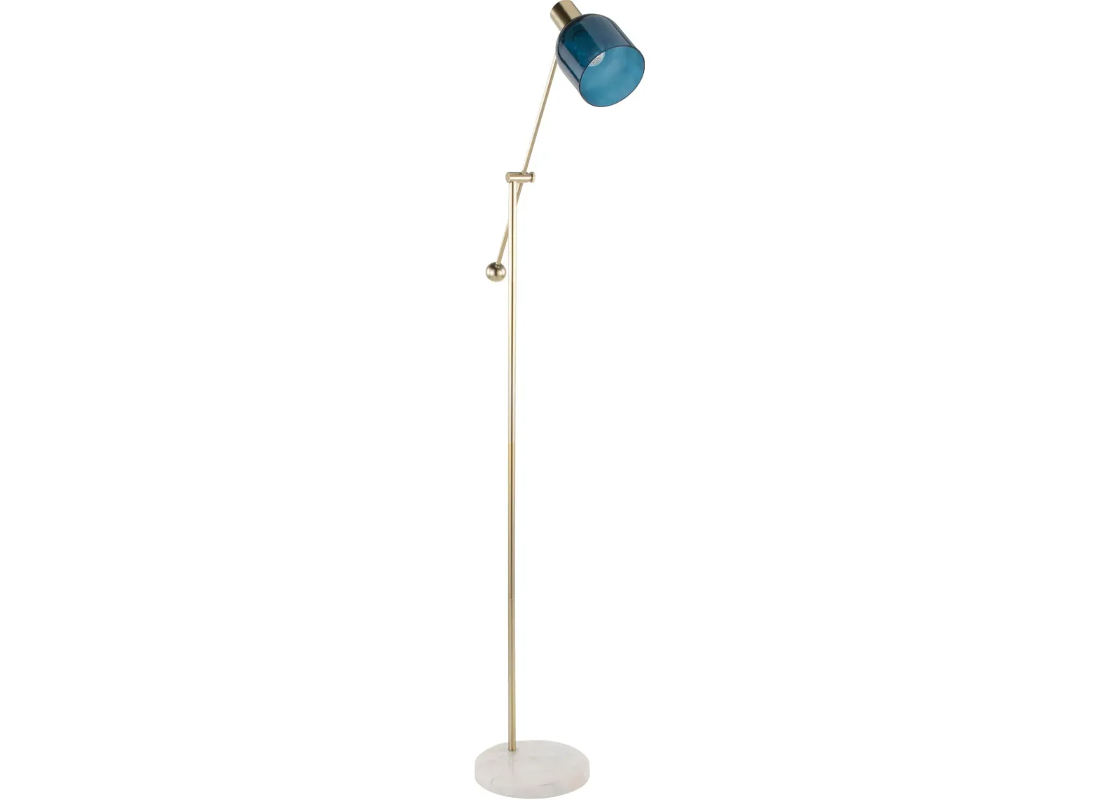 Maurice 73'' Floor Lamp - White/Blue