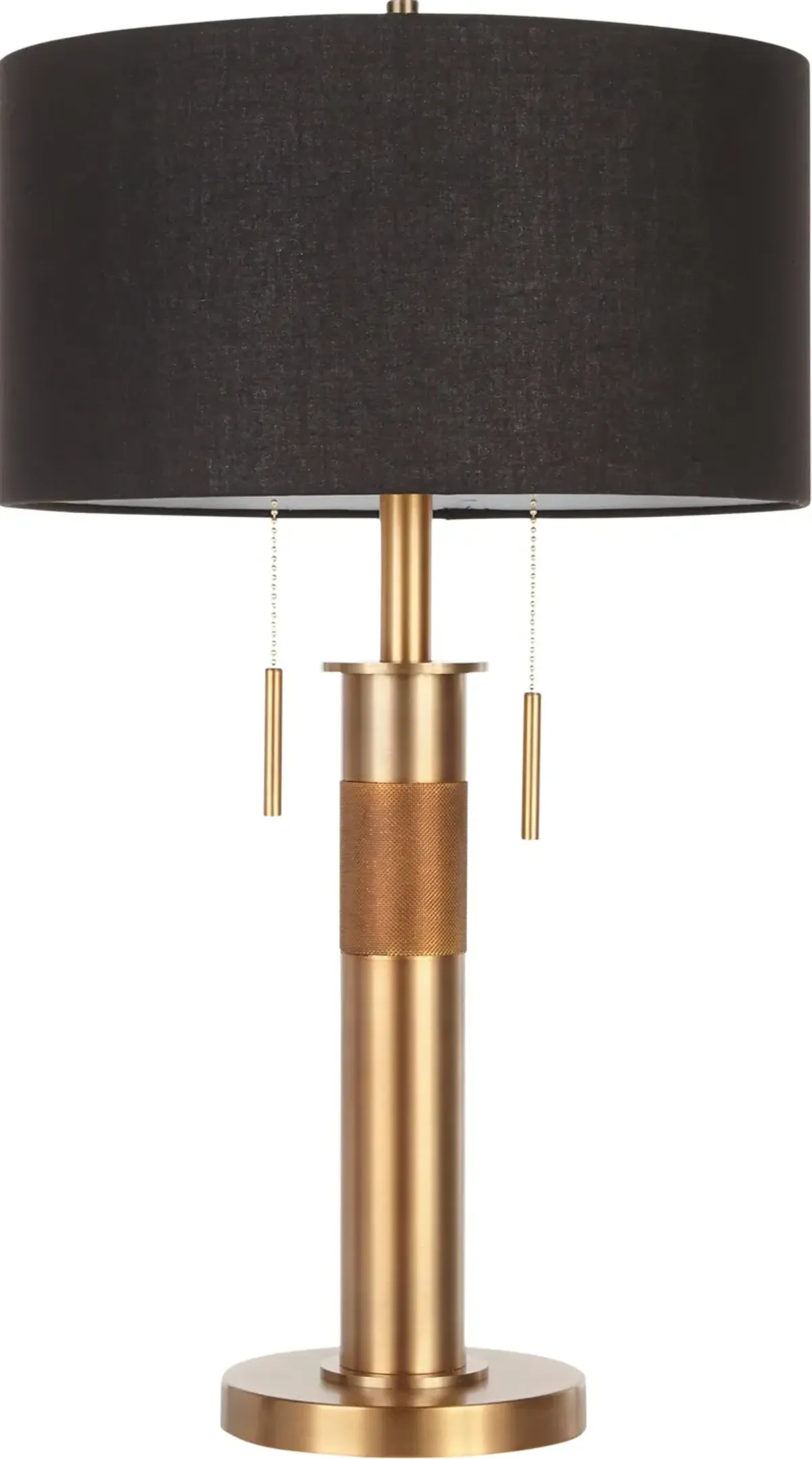 Hermia 27'' Table Lamp - Brass/Black