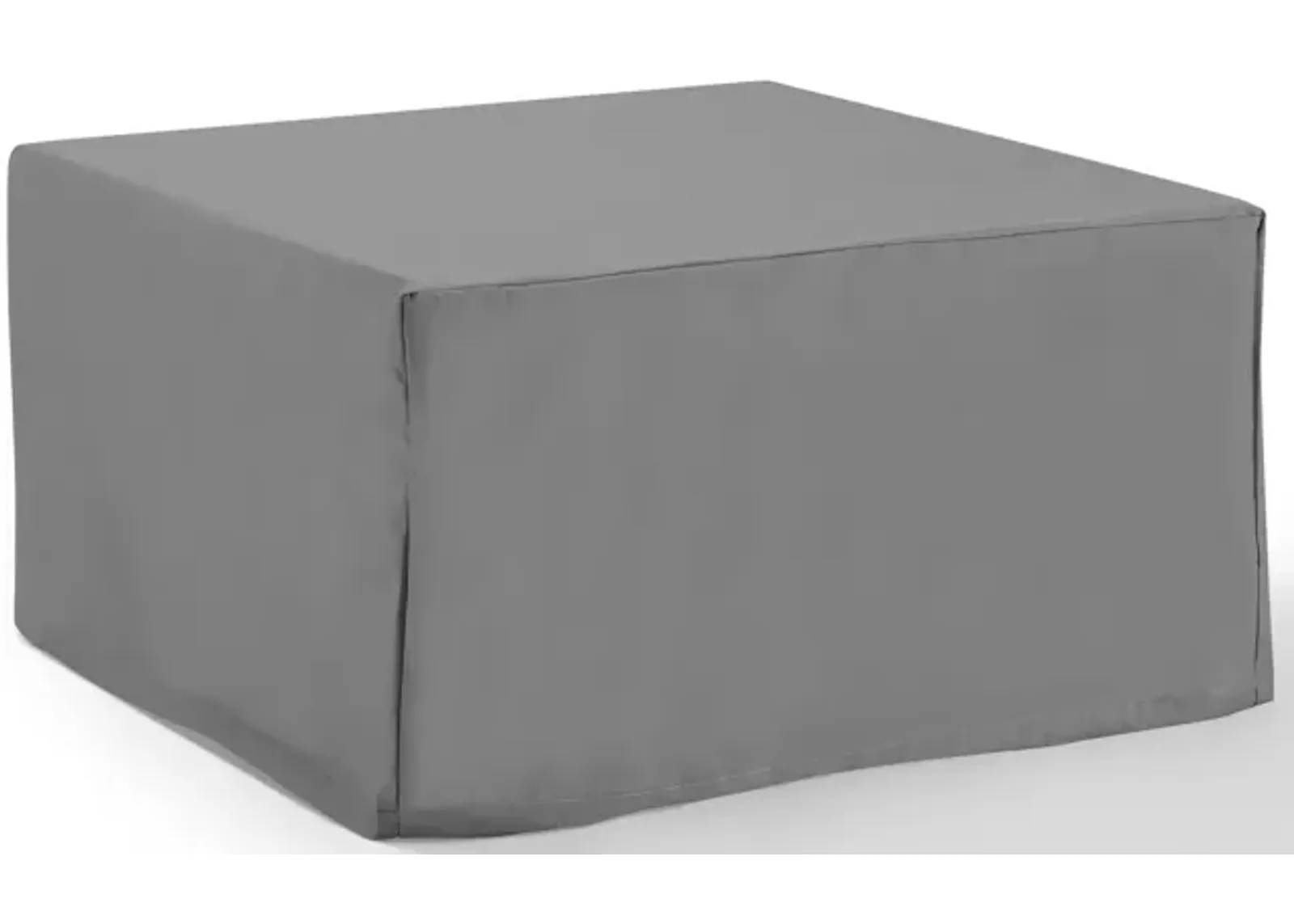 Outdoor Square Table and Ottoman Cover - Gray