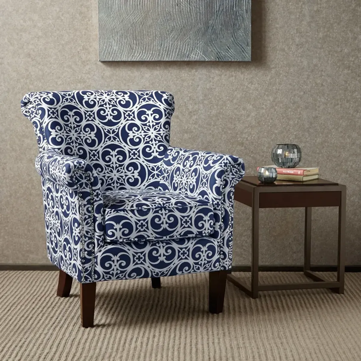 Loretta Accent Chair - Navy