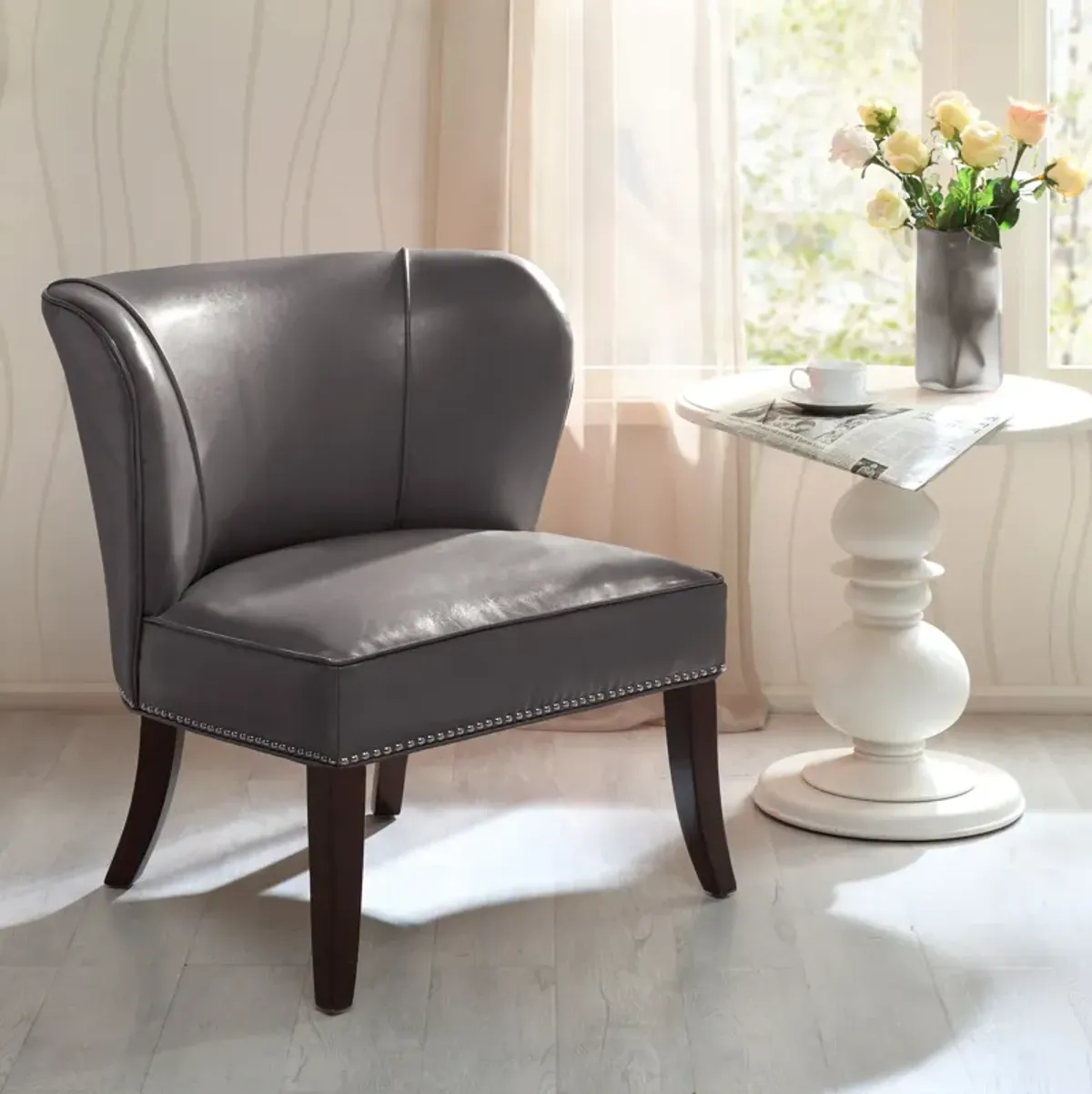 Claude Accent Chair - Gray