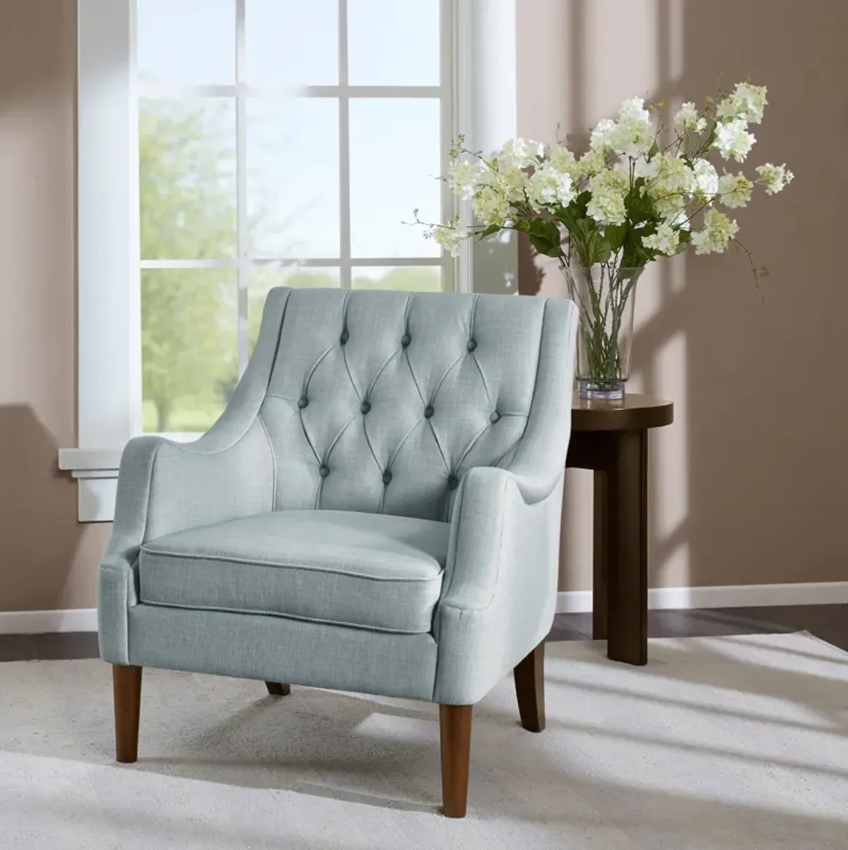 Chantal Accent Chair - Light Blue