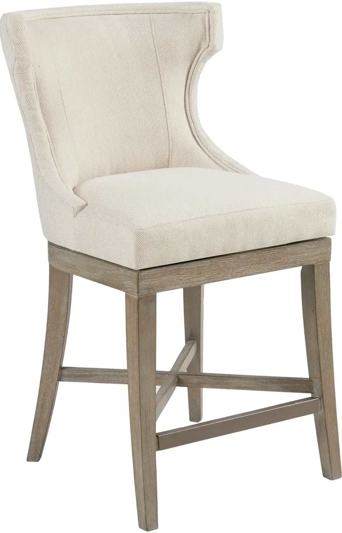 Zander Swivel Counter-Height Stool - Cream