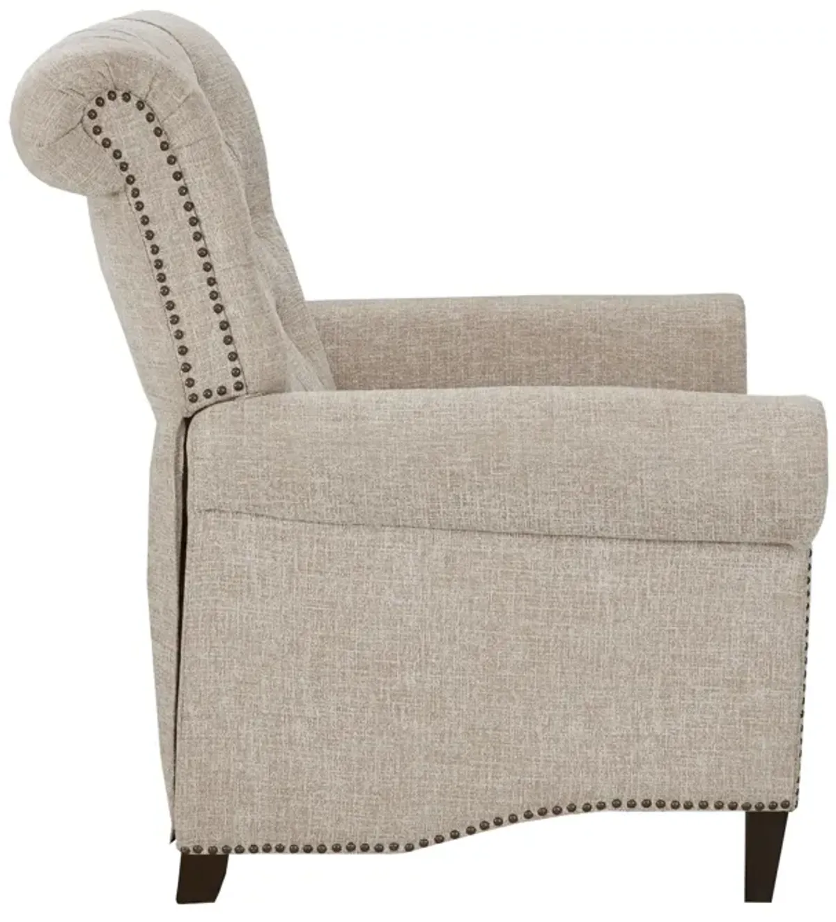 Peter James Push-Back Recliner - Cream