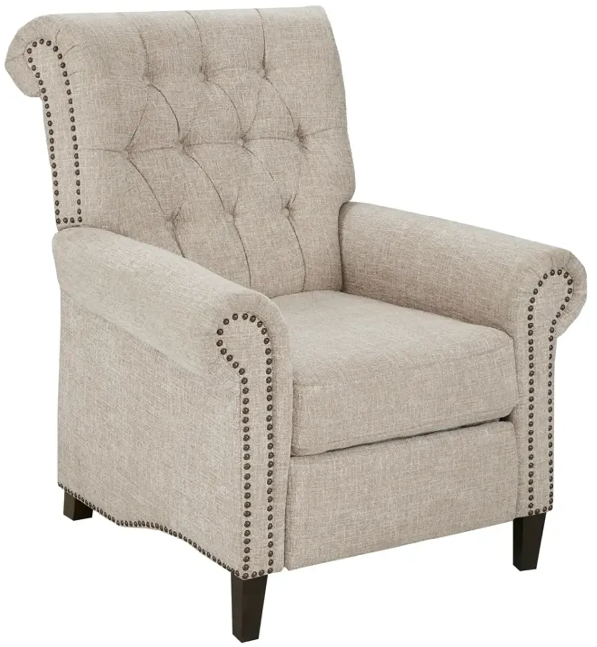 Peter James Push-Back Recliner - Cream