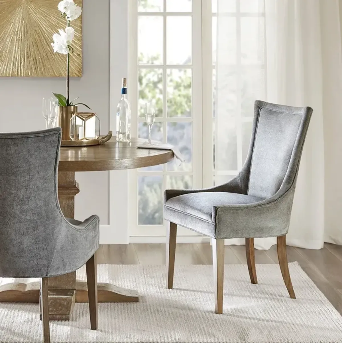 Oakmont Set of 2 Dining Chairs - Dark Gray