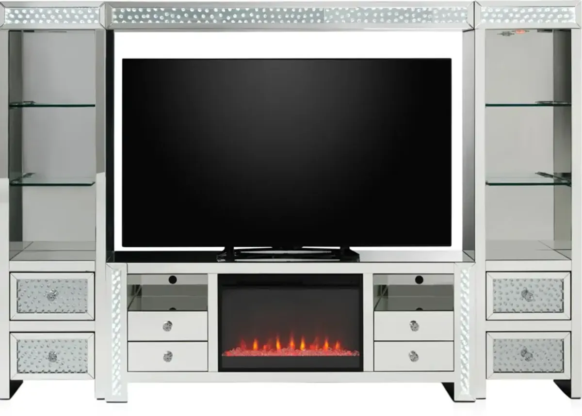 Krystal Fireplace Entertainment Wall