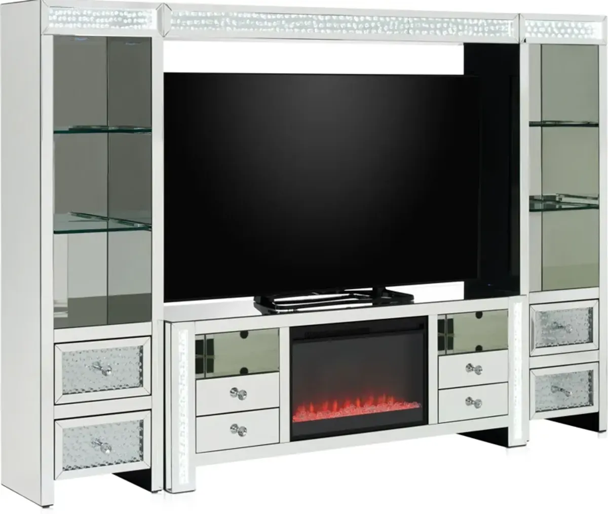 Krystal Fireplace Entertainment Wall