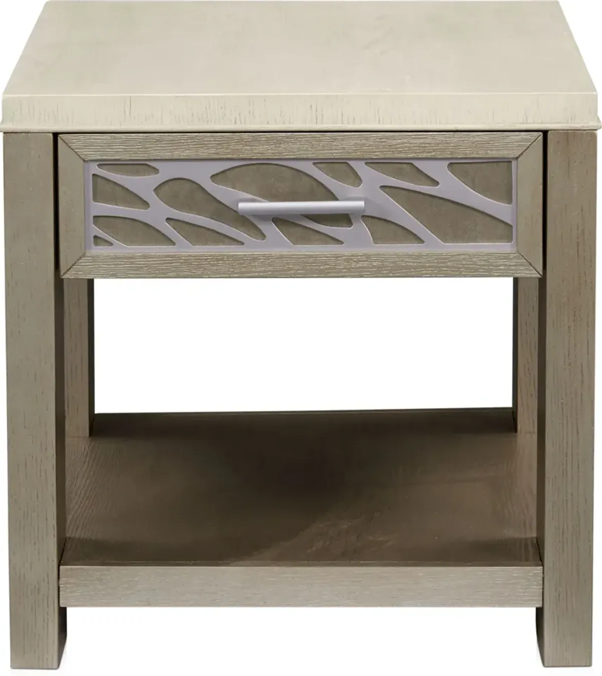 Olivia End Table - Pearl