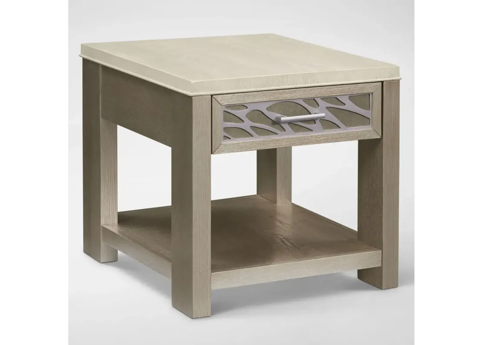 Olivia End Table - Pearl