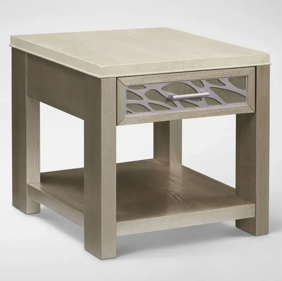 Olivia End Table - Pearl